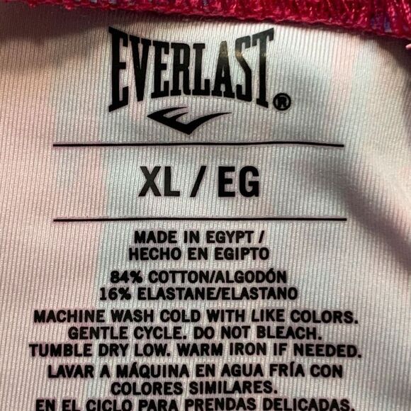 Everlast Leggings Fuchsia Pink Blue Abstract Art Print Activewear Size XL - Picture 7 of 8